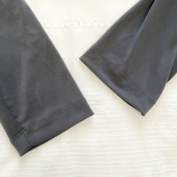 NWT VERONIQUE MILJKOVITCH GREY STRETCH COWL NECK 314 SLEEVES DRAPED DRESS - S - Picture 9 of 10